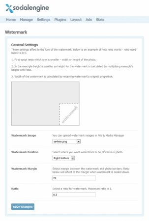 Watermark plugin for SE 4 Watermark plugin for SE 4
